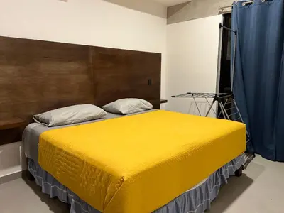 Cama o camas de una habitación en Depa a unas calles de la playa by G P S rentas
