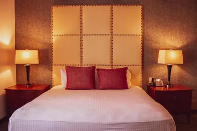 Cama o camas de una habitación en Hotel María Bonita Chihuahua