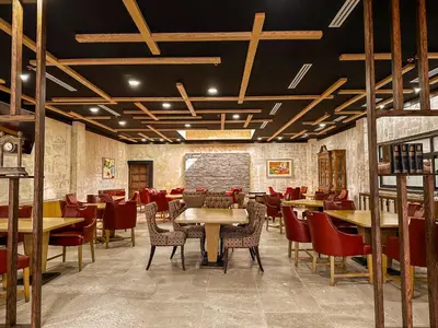 Un restaurante o sitio para comer en Hotel María Bonita Chihuahua