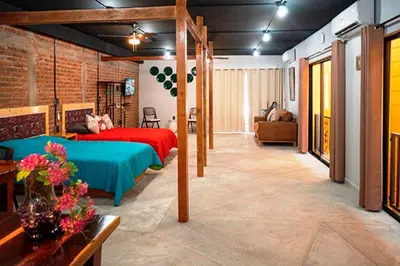 Plano de LINA - Confortable depto con alberca climatizada.