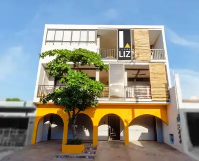 Plano de LINA - Confortable depto con alberca climatizada.