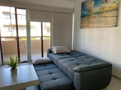 Zona de estar de Brand new condo near the beach